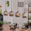 Ripoll Pendant Light - glass 25 cm chrome, 4-light sources