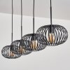 Oravi Pendant Light - glass 25 cm black, 4-light sources