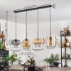 Ripoll Pendant Light - glass 25 cm, 20cm Amber, Ecru, black, 4-light sources