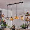 Ripoll Pendant Light - glass 25 cm, 20cm Amber, Ecru, black, 4-light sources