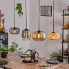 Ripoll Pendant Light - glass 25 cm, 20cm Amber, clear, Ecru, Smoke-coloured, black, 4-light sources