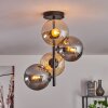 Gastor Ceiling Light - glass 15 cm Amber, Smoke-coloured, 4-light sources