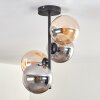 Gastor Ceiling Light - glass 15 cm Amber, Smoke-coloured, 4-light sources