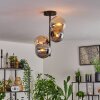 Gastor Ceiling Light - glass 15 cm Amber, Smoke-coloured, 4-light sources
