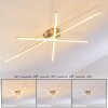 Tornio Ceiling Light LED matt nickel, 3-light sources