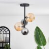 Chehalis Ceiling Light - glass 10 cm,12 cm Amber, Smoke-coloured, 4-light sources