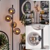Gastor Floor Lamp - glass 15 cm Smoke-coloured, 4-light sources