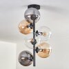 Gastor Ceiling Light - glass 15 cm Amber, clear, Smoke-coloured, 6-light sources