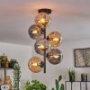 Gastor Ceiling Light - glass 15 cm Amber, Smoke-coloured, 6-light sources