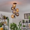 Gastor Ceiling Light - glass 15 cm Amber, Smoke-coloured, 6-light sources