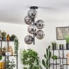 Gastor Ceiling Light - glass 15 cm Smoke-coloured, 6-light sources