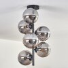 Gastor Ceiling Light - glass 15 cm Smoke-coloured, 6-light sources