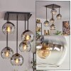 Koyoto Ceiling Light - glass 15 cm clear, Smoke-coloured, 5-light sources