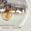 Koyoto Ceiling Light - glass 15 cm clear, Smoke-coloured, 5-light sources