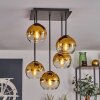 Koyoto Ceiling Light - glass 15 cm gold, clear, 5-light sources
