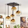 Koyoto Ceiling Light - glass 15 cm gold, clear, 5-light sources