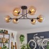 Koyoto Ceiling Light - glass 15 cm Amber, clear, 6-light sources