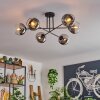 Koyoto Ceiling Light - glass 15 cm chrome, clear, 6-light sources