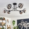 Koyoto Ceiling Light - glass 15 cm chrome, clear, 6-light sources