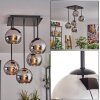 Koyoto Ceiling Light - glass 15 cm chrome, 5-light sources