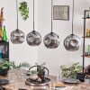 Ripoll Pendant Light - glass 25 cm Smoke-coloured, 4-light sources