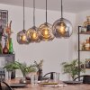 Ripoll Pendant Light - glass 25 cm Smoke-coloured, 4-light sources