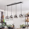 Ripoll Pendant Light - glass 25 cm chrome, clear, 4-light sources