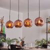 Ripoll Pendant Light - glass 25 cm coppery, 4-light sources