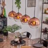 Ripoll Pendant Light - glass 25 cm clear, coppery, 4-light sources
