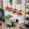 Ripoll Pendant Light - glass 25 cm clear, coppery, 4-light sources