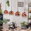 Ripoll Pendant Light - glass 25 cm clear, coppery, 4-light sources