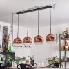 Ripoll Pendant Light - glass 25 cm clear, coppery, 4-light sources