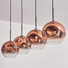 Ripoll Pendant Light - glass 25 cm clear, coppery, 4-light sources