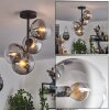 Gastor Ceiling Light - glass 15 cm clear, Smoke-coloured, 4-light sources