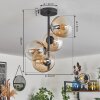 Gastor Ceiling Light - glass 15 cm Amber, clear, 4-light sources