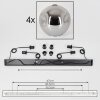 Ripoll Pendant Light - glass 30 cm Smoke-coloured, 4-light sources