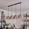 Ripoll Pendant Light - glass 30 cm clear, Smoke-coloured, 4-light sources