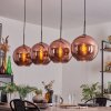 Koyoto Pendant Light - glass 30 cm coppery, 4-light sources