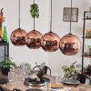 Koyoto Pendant Light - glass 30 cm coppery, 4-light sources