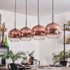 Koyoto Pendant Light - glass 30 cm clear, coppery, 4-light sources