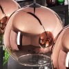 Koyoto Pendant Light - glass 30 cm clear, coppery, 4-light sources