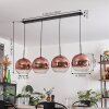 Koyoto Pendant Light - glass 30 cm clear, coppery, 4-light sources
