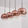 Koyoto Pendant Light - glass 30 cm clear, coppery, 4-light sources