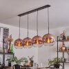 Koyoto Pendant Light - glass 30 cm clear, coppery, 4-light sources