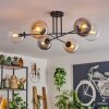 Gastor Ceiling Light - glass 15 cm Amber, clear, Smoke-coloured, 6-light sources