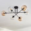 Koyoto Ceiling Light - glass 15 cm Amber, clear, 6-light sources