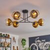 Koyoto Ceiling Light - glass 15 cm gold, clear, 6-light sources