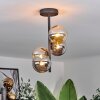 Chehalis Ceiling Light - glass 12 cm Amber, Smoke-coloured, 4-light sources