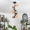Chehalis Ceiling Light - glass 10 cm, 12 cm, 15 cm Amber, Smoke-coloured, 8-light sources