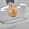 Apedo Ceiling Light - glass 20 cm gold, black, 1-light source